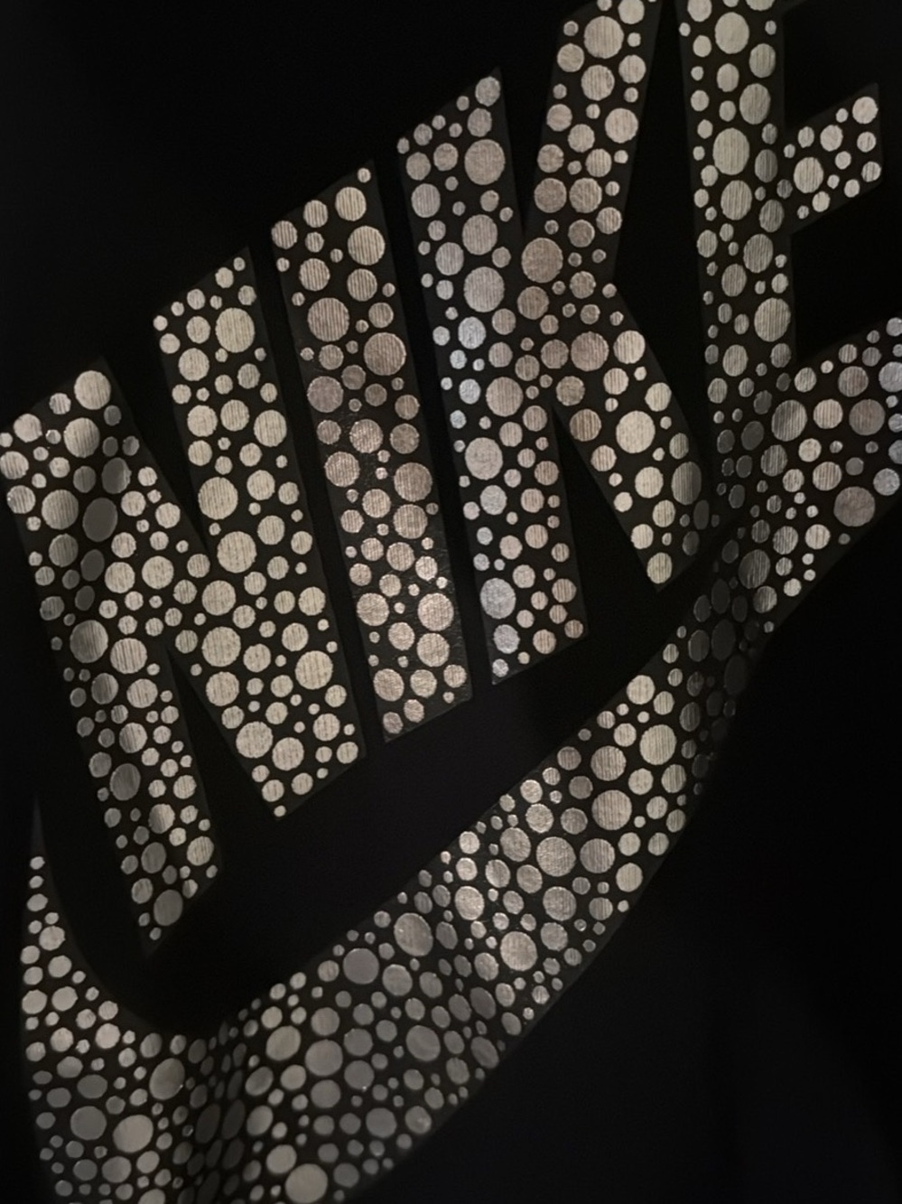 Nike Black Sweatshirt with Silver Dot Logo - Picture 3 of 5
